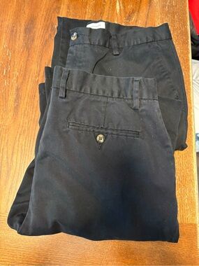 Amazon Essentials Black Men’s Chino Pants - Classic Fit - 2 pair!